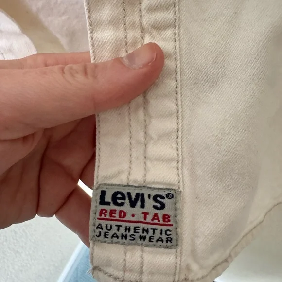 Levi's Men's White Denim Overshirt Jacket - Picture 5 of 7
